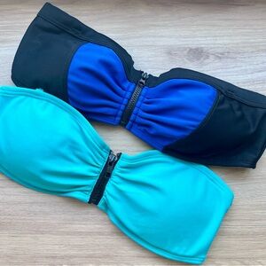 ✨BUNDLE DEAL✨ Forever 21 | Strapless Bandeau Swim Bikini Tops